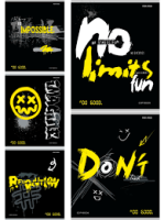 Тетрадь 48л Проф "граффити 2308 1/100