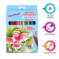Карандаши акварельные 18цв Юнландия 181403