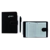 Записная книжка Alingar 11х8cм кожзам на кнопке с ручкой 4327