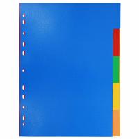 Разделитель А5 5цв Attache пластик 474675
