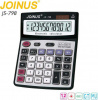 Калькулятор Joinus 798 черный 12раз. большой солн. бат. стекл. кнопки