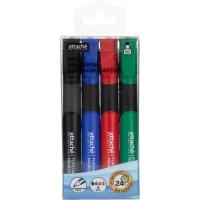 Набор маркеров для флипчарта 4цв Attache 1801283 