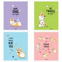 Тетрадь 48л линия Space "рисунки Corgi, Funny Cat" 42966/80 1/60
