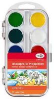 Краски аквар. 10цв Гамма Мультики пласт. упак. 1/18