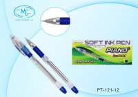 Масляная ручка Piano PT-121 синяя 1/12