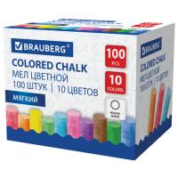 Набор мела цветного 100шт 10цв Brauberg 272769
