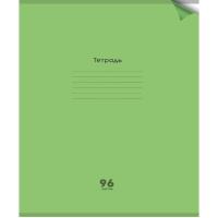 Тетрадь 96л Проф пластик обл. зеленая Неон 1370, классика 1433 1/50