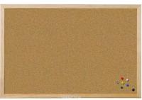 Доска пробковая 90*120 дерев.рамка Attache 1344508, Hatber 20400