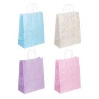 Пакет подарочный 33х26см с фольгой Ladecor цветочный 507-267 