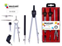 Готовальня Mazari 7пр 4507 циркуль, измеритель, кронциркуль 1/12