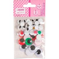 Набор д/творч "глазки" 12,15,20,25мм 44шт Devente 8001565