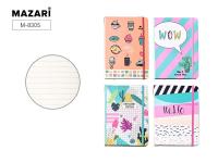 Записная книга А5 80л Mazari с резинкой 8305