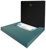 Короб пластик 35мм Silwerhof perlen синий, зелен металик 0,9мм резинки 255121