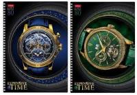 Тетрадь А4 80л гребень Хатбер 3D фольга TIME