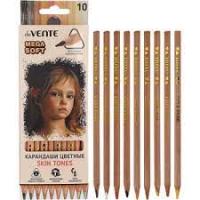 Карандаши 10цв deVente Skin tones оттенки кожи супермягкие 5022122