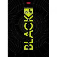 Книга д\зап А4 80л Хатбер 5цв блок скоба "Black 27685 1/20