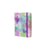 Записная книга А5 96л Alingar кожзам "тренд надписи" сиренев 9312