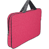 Папка А4 текстильная 35х27х7см с карм. deVente 3075127 розовая