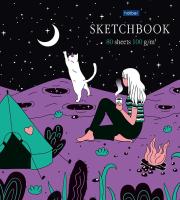 Книга д\зап. А5 80л Хатбер Sketchbook закрытый гребень 100г 26601