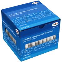 Набор мела белого 100шт Гамма круглый мягкий 2308194 1/8