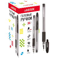 Гелевая ручка deVente Ritony черная резин. держ 5051346 1/36