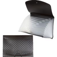 Папка 8отд на резинках deVente Total Black 3078322