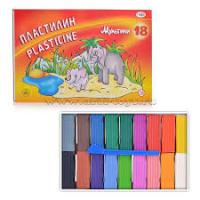 Пластилин 18цв ГАММА "мультики" 1/10