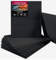 Холст на картоне ЧЕРНЫЙ 20х30см хлопок 280г Devente 815032