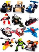 Конструктор пластик SluBan Транспорт 323дет B0591 