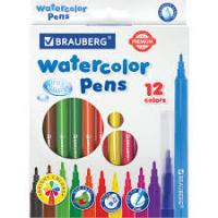 Фломастеры 12цв Brauberg смываемые 151938 152620 1/12