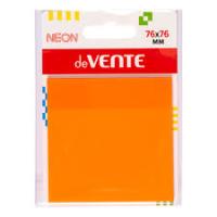 Стикеры самокл. прозрачные 76х76 50л неон оранж Devente 2011331