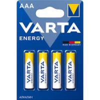 Батарейка мизин. LR03 VARTA Energy alkaline ААА блистер 1\4/200