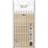 Набор ч/г карандашей 12шт ВКФ "Инженер" 2Т-6М, 2H-6B карт. кор 1/12