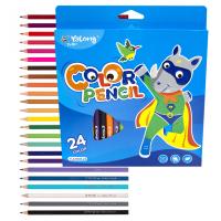 карандаши 24цв Yalong 3-гран. 221015, 211013, 221006 221019-24