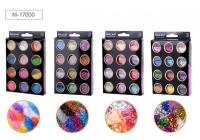 Набор блесток и конфети Mazari 12цв 17000