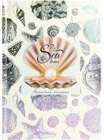 Записная книжка А6 64л Проф тисн фольгой "морской стиль 4165