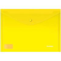 Папка конверт А4 150мк с кнопкой желтая Attomex 3071052
