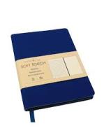 Записная книжка А6+ ЭКСМО кожзам Soft космич. синий 6803607  