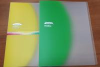 Папка с зажимом Office point Helios 0,9мм 366000 желтая, зеленая, синяя 1/30