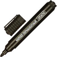 Маркер перман. Attache черный 475786 3мм 1/12