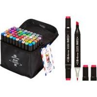 Набор маркеров 2-стор для скетча Attomex 60цв в сумке 5044401