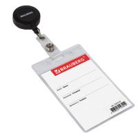 Бейдж с рулеткой вертикальн. 60х90 Brauberg 238244 235710, Спейс 284661 1/20