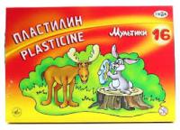 Пластилин 16цв ГАММА "мультики" 1/12