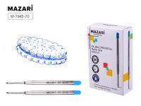 Шарик. стержень объем. металл. 98мм Mazari 7945, deVente 5074800 синий 1/50 