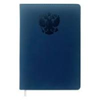 Записная книга А5 80л Devente Emblem кожзам герб синяя 2251511