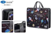 Папка с ручками школьная А4 шир.8см МС-5082-2 "Космос" 