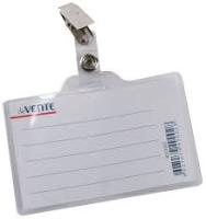 Бейдж 60х90 Devente 4010302 c метал. зажимом горизонт.