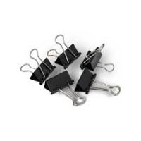 Зажим канцел. 41мм черный 10шт пакет Buro 1643745