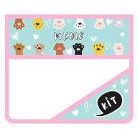 Папка для тетрадей А5 2отд липучка А5-36 лапки.1\50