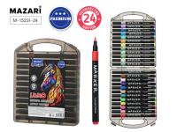 Набор маркеров акриловых - кисточек Mazari Lumo 24цв 15231-24
